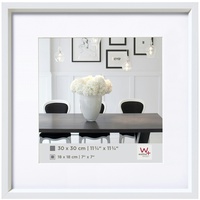 Walther design Walther Kunststoffrahmen Steel Style ES330W 30x30cm weiss