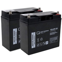 Q-Batteries GreenStreet Ersatzakku Elektromobil 2 Batterien 12V 23Ah