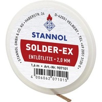 Stannol Solder Ex Entlötlitze Länge 1.6m Breite 2.0mm Flussmittel