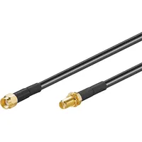 Wentronic Goobay Antennenverlängerungskabel, RP-SMA auf RP-SMA Kabel 3.0m (51677)