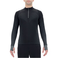 Uyn Exceleration Zip Up Laufshirt Herren black/cloud L