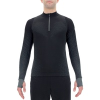 Uyn Exceleration Zip Up Laufshirt Herren black/cloud XXL