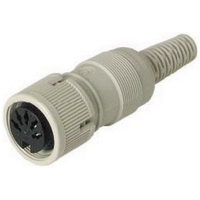 Hirschmann 930 538-517-1 DIN-Rundsteckverbinder Buchse, gerade Polzahl: 8 Grau