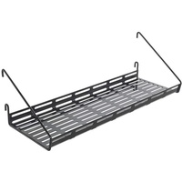 Metaltex Mural Line Wandgitter Ablage, Schwarz, 45x15x12 cm