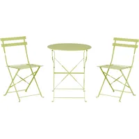 Beliani Bistro Set Grün