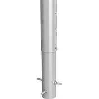 Biohort Sichtschutzelement 40 x 96,5 cm Silber Metall