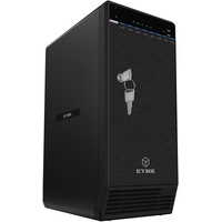 Icy Box IB-3780-C31 (2.5", 3.5"), Festplattengehäuse, Schwarz