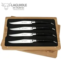 Laguiole en Aubrac - Vier französische Laguiole Steakmesser -