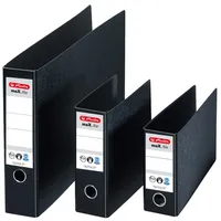Herlitz Ordner schwarz marmoriert Karton 7,5 cm DIN A3