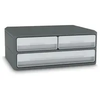 CEP Schubladenbox MoovUp lichtgrau 1090216361, DIN A4 quer mit