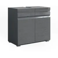 Vicco Waschbeckenunterschrank Fredd 60 x 56 cm Anthrazit Hochglanz