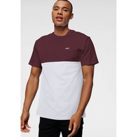 Vans Color Block Kurzarm-T-Shirt White / Port Royale L