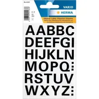 Herma Buchstabenetiketten 4163 Schwarz 15,0 x 15,0 mm 36