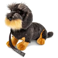 Uni-Toys - Rauhaardackel, sitzend (Mit Leine) - 22 cm