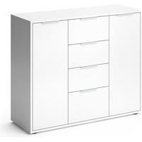 Vicco Kommode Leon Weiß 100 x 84 cm