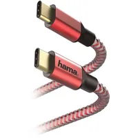 Hama Lade-/Datenkabel Reflective USB-C - Lightning, 1,5 m, Rot
