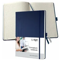 Sigel Notizbuch Conceptum® ca. DIN A4 kariert, blau Hardcover