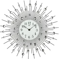 AMS Wanduhr AMS "9380", silber (silberfarben), Wanduhren, Ø 60cm,