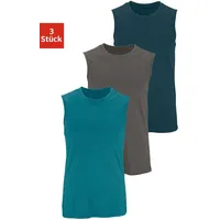 H.I.S. Muscleshirt H.I.S, Herren, Gr. 7/XL, grün (dunkelpetrol, dunkelgrau,