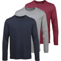 MAN'S WORLD Langarmshirt »neue Farbe !« 3er-Pack, Langarm, unifarben,