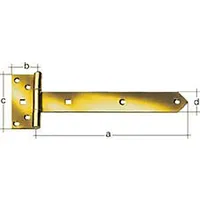 GAH Alberts Kreuzgehänge L.192x45xB.90x34xStärke 2mm STA galv.verz.d.pass.GAH