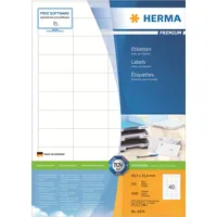Herma Universaletiketten 4474 Weiß 48,5 x 25,4 mm 100