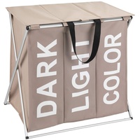 Wenko Wäschesortierer Trio Top Taupe