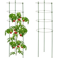 Relaxdays Rankhilfe, 2er Set, 4 Ringe, HxD: 91 cm,