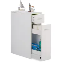 Relaxdays Nischenschrank 2 Schubladen 20 x 130 x 45