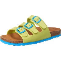 LICO Unisex Kinder BIOLINE KIDS Pantoletten, Lemon/ Blau, 32