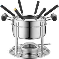 Mäser Fondue, Fondue Set, Schwarz, Silber