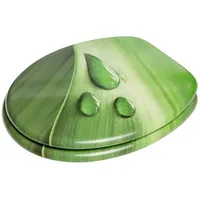 Sanilo WC Sitz Green Leaf, Hochwertiger und Stabiler Toilettendeckel