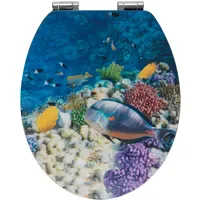 Wenko WC-Sitz Fish Blau