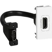 Legrand 078778 Mosaic HDMI-DOSE+KABEL 1-m Farbe: Ultraweiß
