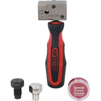 KS Tools FLAREFIXeco 4,75 mm Universal-Bremsleitungs-Bördelgerät-Satz, 4-tlg