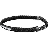 Maserati JM222AVE02 Herren-Armband Leder Schwarz