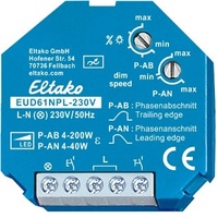 Eltako 61100832 Universal-Dimmer Blau