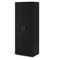 VCM Petra Kleiderschrank 2 Türen mattschwarz.
