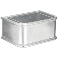 Kerbl Rechtecktrog, Schwere Ausführung Feuerverzinkt, Inhalt 35 l