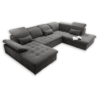 Ed-lifestyle Wohnlandschaft Wayne U Sofa 3-teilig Holzwerkstoff/Nosag
