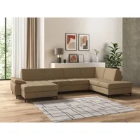 DOMO collection Wohnlandschaft Capelo, mit Armteilverstellung, wahlweise mit Bettfunktion,