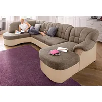 DOMO collection "Flores auch in Leder-Bezug, B/T/H: 293/180/86 cm,