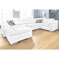 Sit&more Wohnlandschaft, mit Kopfteilverstellung, wahlweise mit Bettfunktion weiß, Sofas,