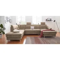 Sit&more Wohnlandschaft mit Federkern und Kopfstützen, mit Bettfunktion und