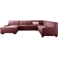 DOMO collection Wohnlandschaft "Norma Top, wahlweise mit Bettfunktion, rot