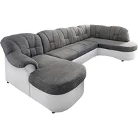 DOMO collection "Flores auch in Leder-Bezug, B/T/H: 293/180/86 cm,