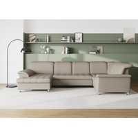 DOMO collection Wohnlandschaft "Franzi im XXL-Format, wahlweise mit Bettfunktion,