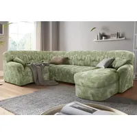 DOMO collection Wohnlandschaft "Bahia mit Bettfunktion grün, Sofas, Wohnlandschaft,