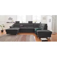 Sit&more Wohnlandschaft "Cardoso U-Form", grau (anthrazit), B:324cm H:90cm T:90cm,