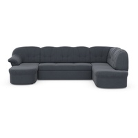 DOMO collection Wohnlandschaft "Pegnitz, wahlweise mit Bettfunktion grau (dunkelgrau),